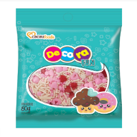 Imagem de CONFEITOS DECORA FUN SWEET ROSE 50G - 01 UNIDADE